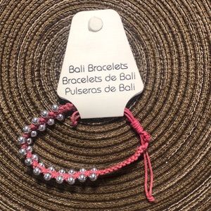 Bali Bracelet Pink & Silver